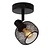 Spot mural orientable noir look rétro E14