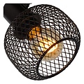 Draaibaar zwarte retro look wandspot E14