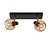 Rotatable and retro look matte gold / brass ceiling spot 2xE14