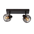 LUCIDE LUCIDE MAREN - Plafondspot - 2xE14 - Zwart - Perfecte verlichting voor elke ruimte