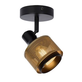 Functional, handsome and original ceiling spotlight E14 black