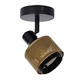 Functional, handsome and original ceiling spotlight E14 black