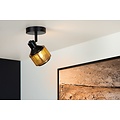 Functioneel, knap en originele plafondspot E14 zwart
