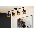 Functioneel, knap zwarte originele plafondspot E14