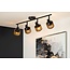 Functional, beautiful black original ceiling spotlight E14