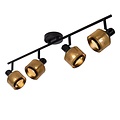 Functional, beautiful black original ceiling spotlight E14