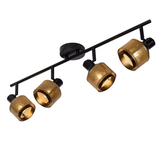Functional, beautiful black original ceiling spotlight E14