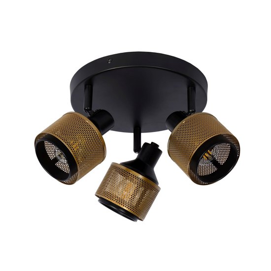 Magnifique spot de plafond noir et fonctionnel original 42 cm E14