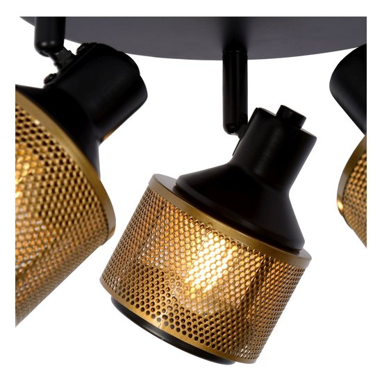 Original beautiful black and functional ceiling spotlight 42 cm E14