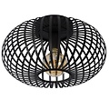 Atmospheric and vintage black ceiling lamp 40 cm Ø E27