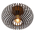 Atmospheric and vintage black ceiling lamp 40 cm Ø E27