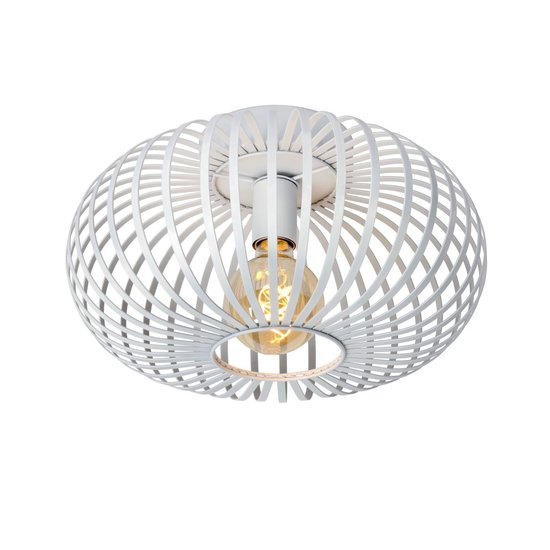 Stimmungsvolle und vintage weiße Deckenlampe 40 cm Ø E27