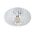 Stimmungsvolle und vintage weiße Deckenlampe 40 cm Ø E27