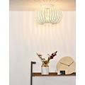 Stimmungsvolle und vintage weiße Deckenlampe 40 cm Ø E27