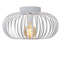 Stimmungsvolle und vintage weiße Deckenlampe 40 cm Ø E27