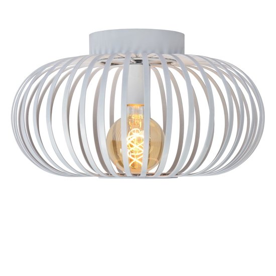Stimmungsvolle und vintage weiße Deckenlampe 40 cm Ø E27