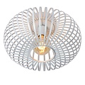 Stimmungsvolle und vintage weiße Deckenlampe 40 cm Ø E27