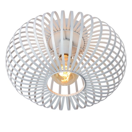 Stimmungsvolle und vintage weiße Deckenlampe 40 cm Ø E27
