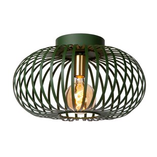 Stimmungsvolle und vintage grüne Deckenlampe 40 cm Ø E27