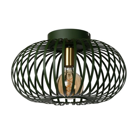 Plafonnier vert atmosphérique et vintage 40 cm Ø E27