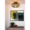 Plafonnier vert atmosphérique et vintage 40 cm Ø E27