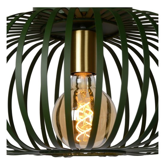 Sfeervol en vintage groene plafondlamp 40 cm Ø E27