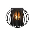 Atmospheric and vintage black wall lamp E14