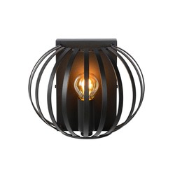 Atmosphärische und Vintage schwarze Wandlampe E14