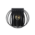 Sfeervol en vintage zwarte wandlamp E14