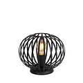 Atmospheric and vintage black table lamp 25.5 cm Ø E27
