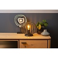 Atmospheric and vintage black table lamp 25.5 cm Ø E27