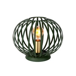 Lampe de table verte atmosphérique et vintage 25,5 cm Ø E27