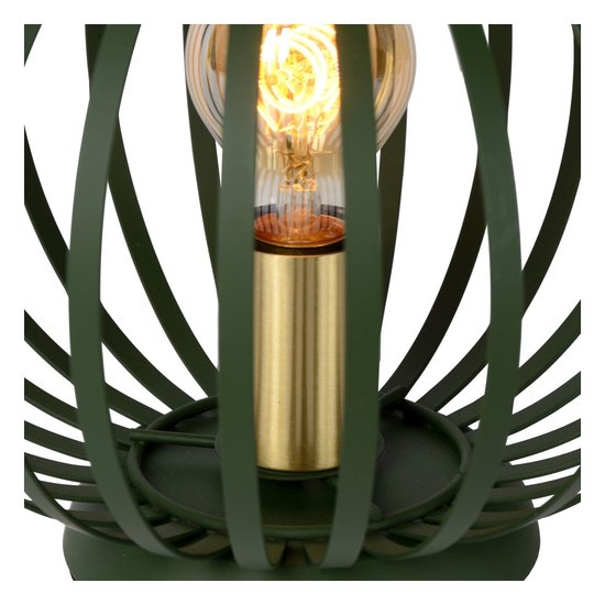 Atmospheric and vintage green table lamp 25.5 cm Ø E27