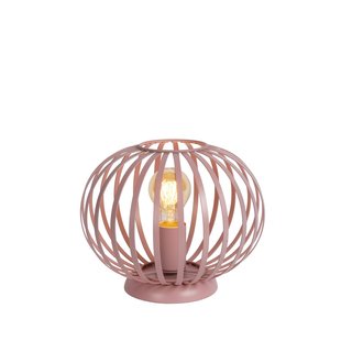 Lámpara de mesa moderna y hip rosa 25,5 cm E27