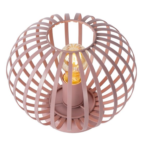 Lampe de table moderne et branchée rose 25,5 cm E27