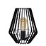 Contemporary black rural table lamp 22 cm E27