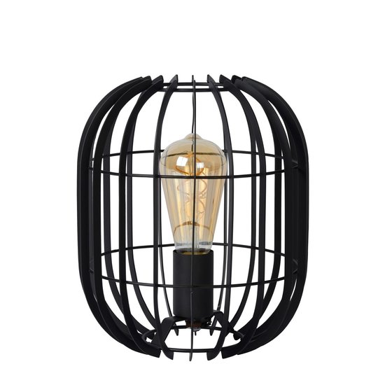 Zwart hedendaags en landelijke tafellamp 22 cm E27