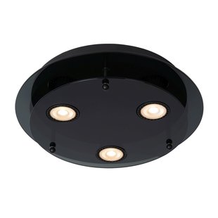 Modern en simpele zwarte plafondlamp 30 cm GU10