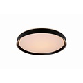 Zwarte plafondlamp elegant, modern en sfeervol 30 cm LED DIM 18W 2700K 3 StepDim