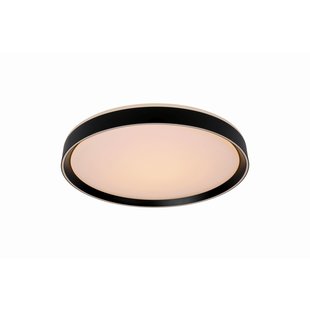 Plafonnier noir élégant, moderne et atmosphérique 30 cm LED DIM 18W 2700K 3 StepDim