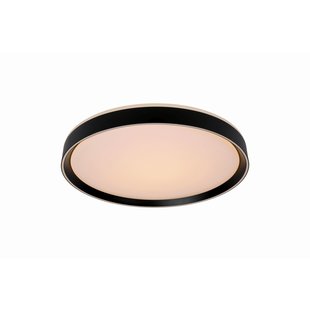 Schwarze Deckenleuchte elegant, modern und atmosphärisch 30 cm LED DIM 18W 2700K 3 StepDim