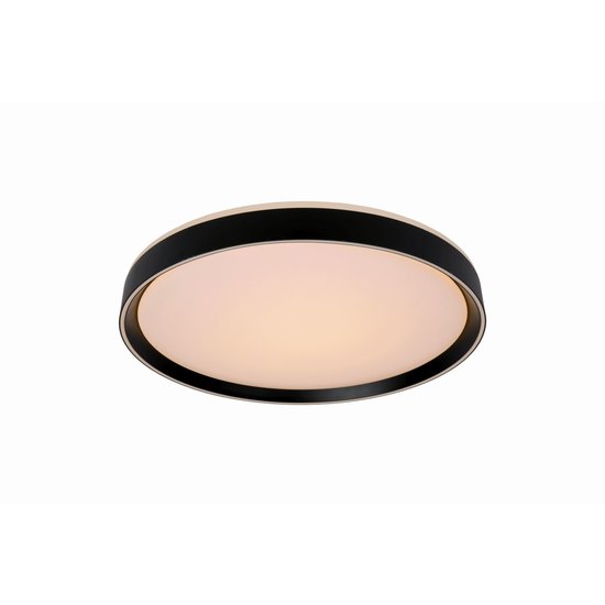 Zwarte plafondlamp elegant, modern en sfeervol 30 cm LED DIM 18W 2700K 3 StepDim