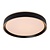 Elegant zwarte, sfeervolle en moderne plafondlamp 40 cm LED DIM 24W 2700K 3 StepDim