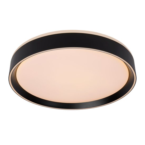 Elegante schwarze, stimmungsvolle und moderne Deckenleuchte 40 cm LED DIM 24W 2700K 3 StepDim