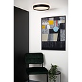 Elegant zwarte, sfeervolle en moderne plafondlamp 40 cm LED DIM 24W 2700K 3 StepDim