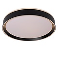 Elegant zwarte, sfeervolle en moderne plafondlamp 40 cm LED DIM 24W 2700K 3 StepDim