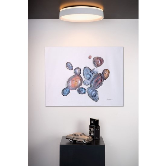 Elegante, atmosphärische und moderne weiße Deckenleuchte 40 cm LED DIM 24W 2700K 3 StepDim