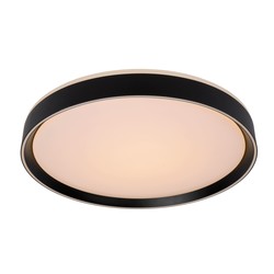 Plafonnier noir élégant, atmosphérique et moderne 50 cm LED DIM 36W 2700K 3 StepDim