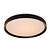 Elegant, sfeervol en modern zwarte plafondlamp 50 cm LED DIM 36W 2700K 3 StepDim