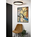 Elegant, sfeervol en modern zwarte plafondlamp 50 cm LED DIM 36W 2700K 3 StepDim